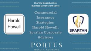 Harold Howell Main Thumbnail Charting Opportunities thumnail with Harold Howell's name, his company (Spartan Corporate Advisors) and the name of the talk (Commercial Insurance Strategies).