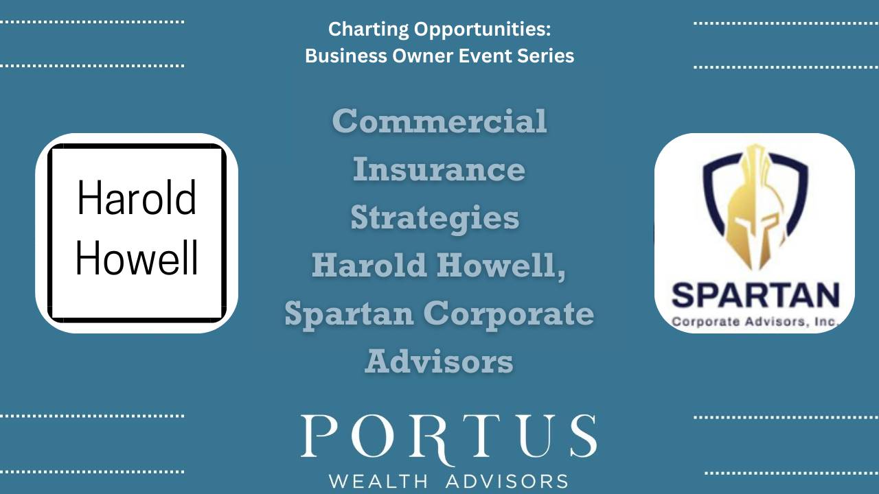 Charting Opportunities thumnail with Harold Howell's name, his company (Spartan Corporate Advisors) and the name of the talk (Commercial Insurance Strategies).