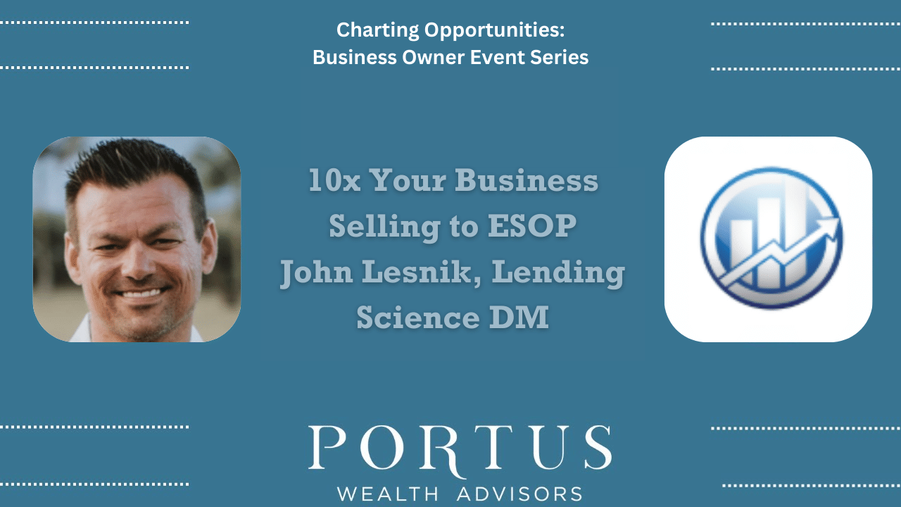 John Lesnik discusses why he chose to sell his 10X business to an ESOP instead of taking a deal from Private Equity (PE) on the Charting Opportunities series.