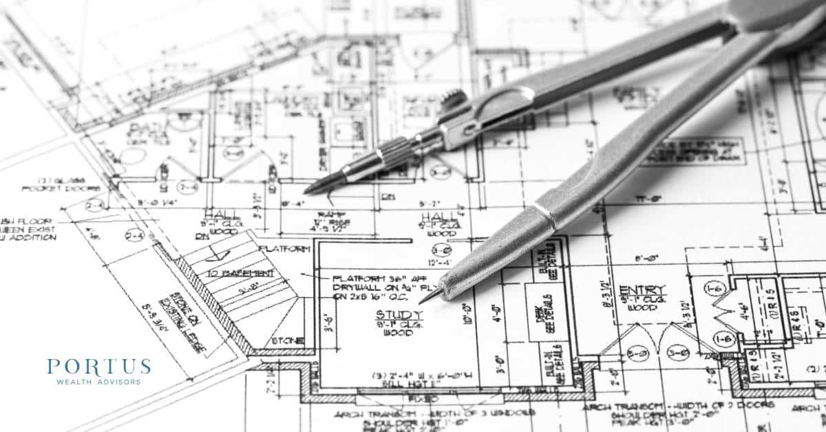 Architect's drawing, representing the pre-sale planning that needs to happen as you prep your business for the final chapter.