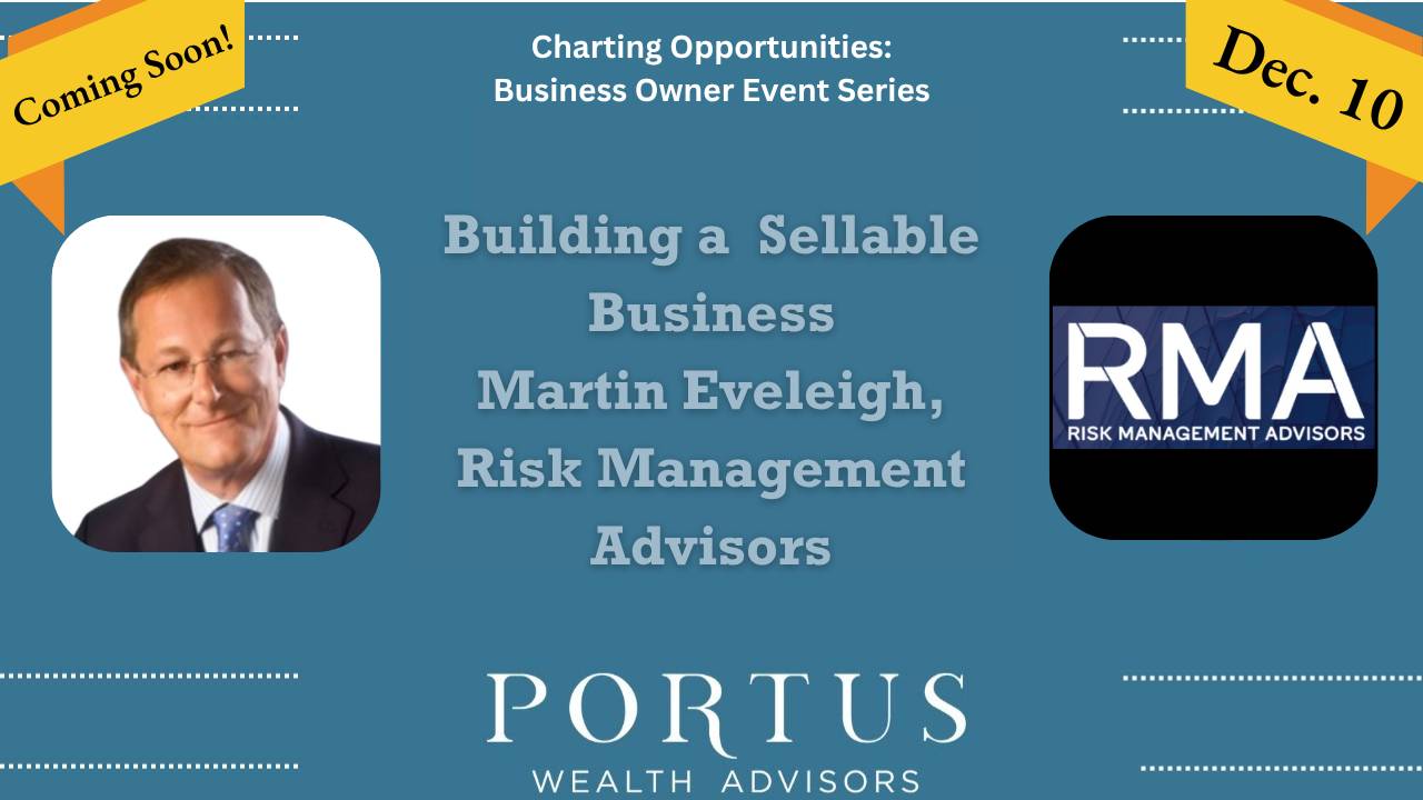 Charting Opportunities main thumbnail with Martin Eveleigh's image and the Headline "Buildiong a Sellable Business."