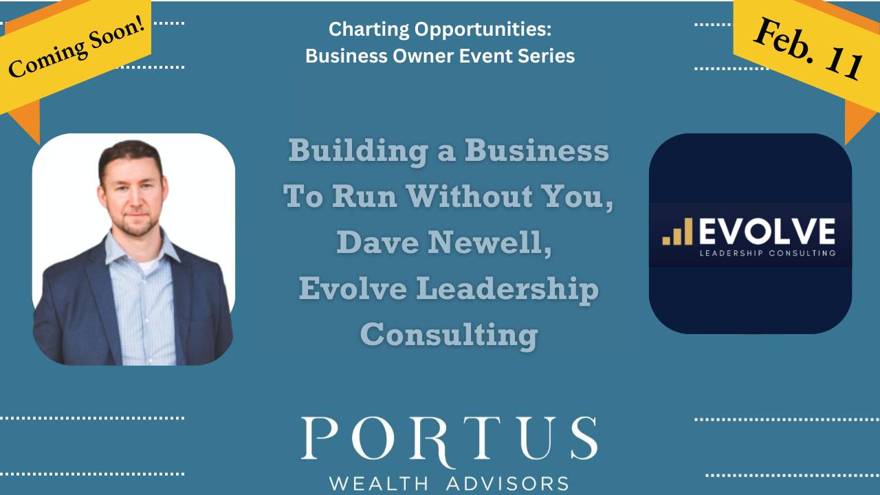Charting Opportunities banner featuring Dave Newell of Evolve Leadership Consulting